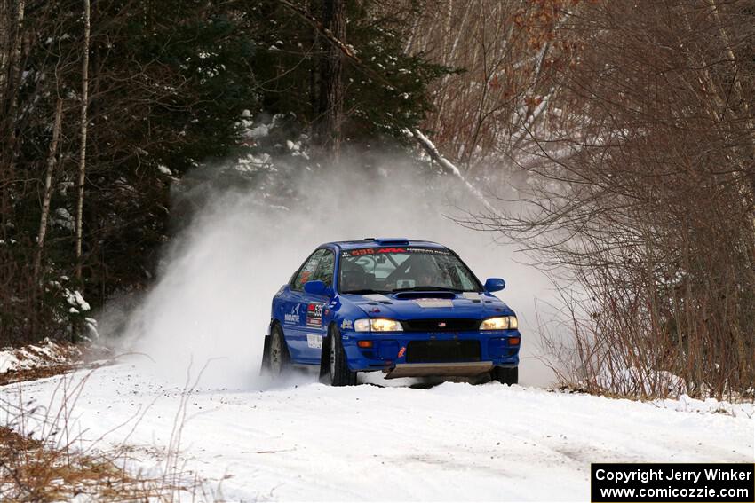 Connor Himes / Elliot Prusi Subaru Impreza on SS2, Nemadji Trail West I.