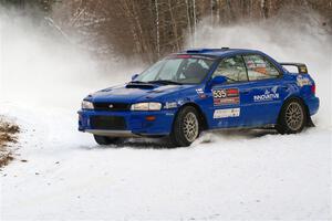 Connor Himes / Elliot Prusi Subaru Impreza on SS2, Nemadji Trail West I.