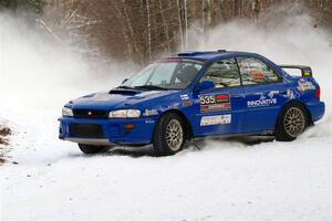 Connor Himes / Elliot Prusi Subaru Impreza on SS2, Nemadji Trail West I.