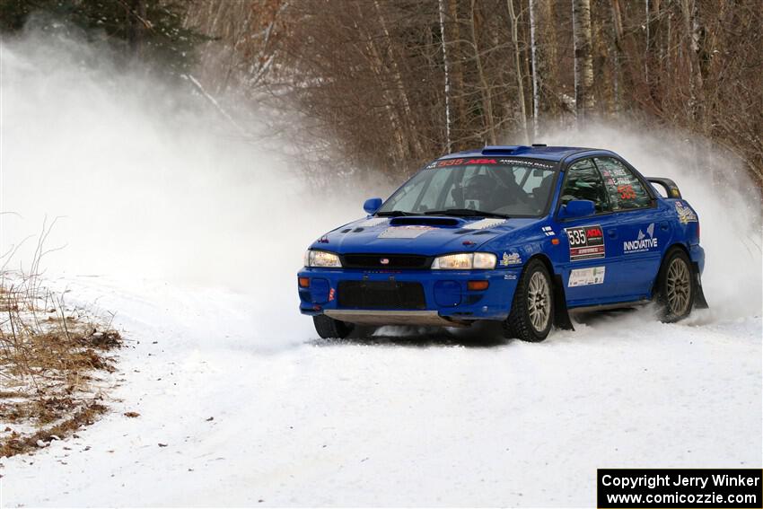Connor Himes / Elliot Prusi Subaru Impreza on SS2, Nemadji Trail West I.
