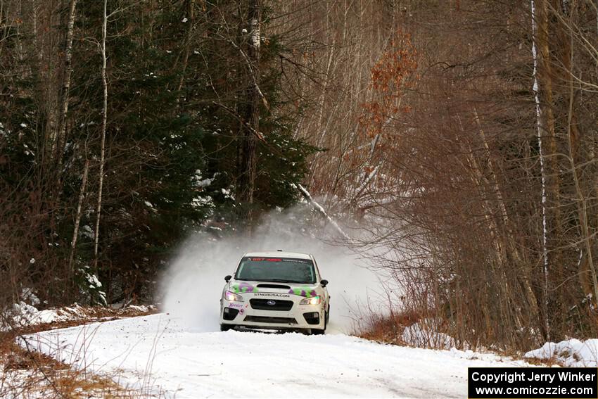 Jamey Randall / Andrew Rausch Subaru WRX on SS2, Nemadji Trail West I.
