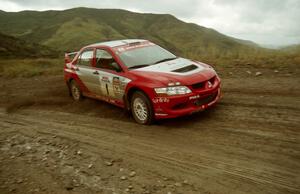 David Higgins / Daniel Barritt Mitsubishi Lancer Evo 8 on Del Sur 1