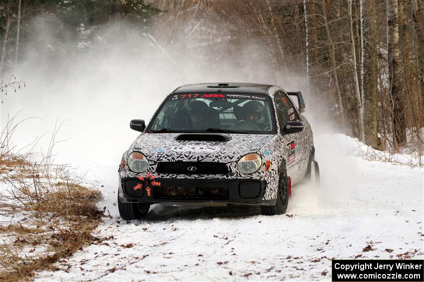 Peter Farrow / Jackson Sedivy Subaru WRX on SS2, Nemadji Trail West I.