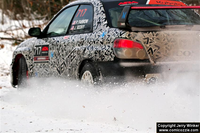 Peter Farrow / Jackson Sedivy Subaru WRX on SS2, Nemadji Trail West I.