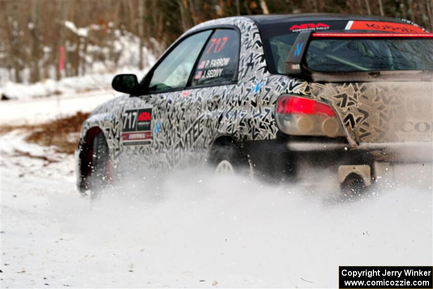 Peter Farrow / Jackson Sedivy Subaru WRX on SS2, Nemadji Trail West I.