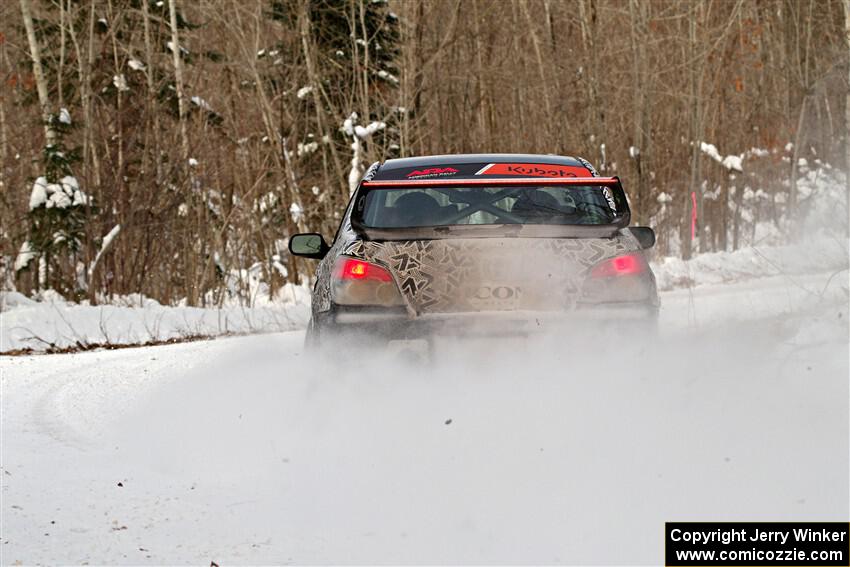 Peter Farrow / Jackson Sedivy Subaru WRX on SS2, Nemadji Trail West I.