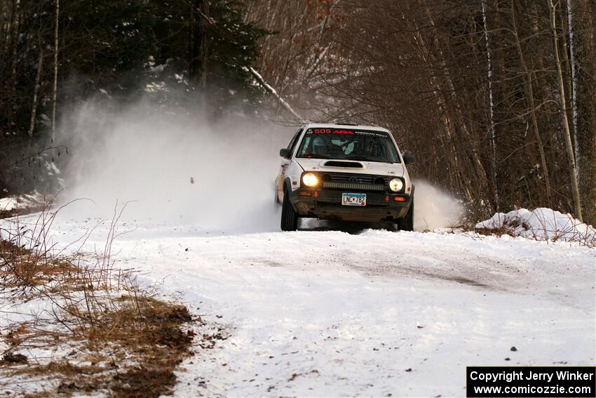 Josh Nykanen / Charlotte Himes VW GTI on SS2, Nemadji Trail West I.