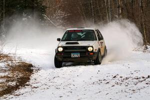 Josh Nykanen / Charlotte Himes VW GTI on SS2, Nemadji Trail West I.