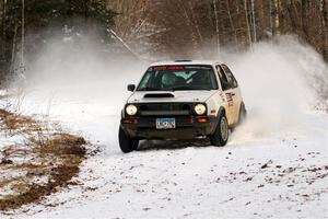 Josh Nykanen / Charlotte Himes VW GTI on SS2, Nemadji Trail West I.