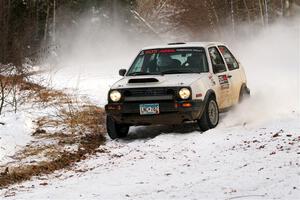 Josh Nykanen / Charlotte Himes VW GTI on SS2, Nemadji Trail West I.