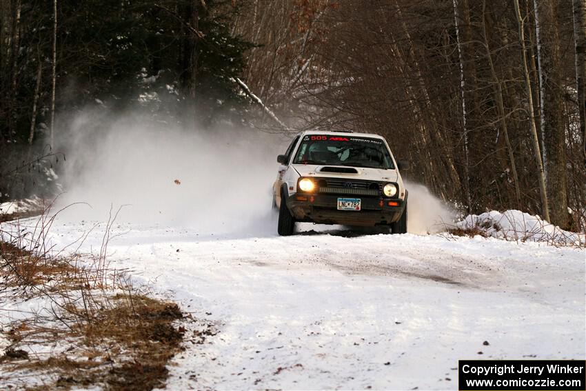 Josh Nykanen / Charlotte Himes VW GTI on SS2, Nemadji Trail West I.