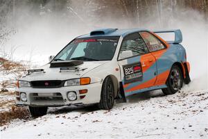 Tyler Matalas / Jake Robinson Subaru Impreza LX on SS2, Nemadji Trail West I.