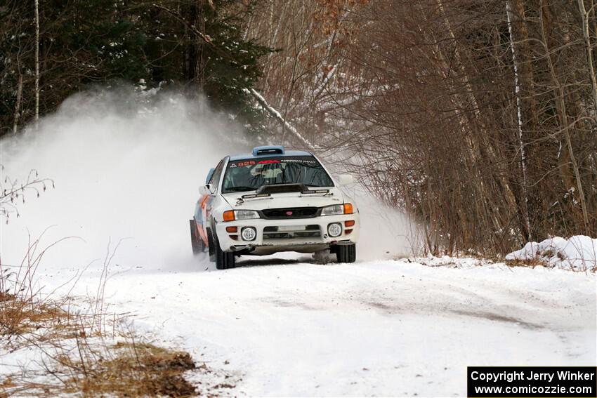 Tyler Matalas / Jake Robinson Subaru Impreza LX on SS2, Nemadji Trail West I.