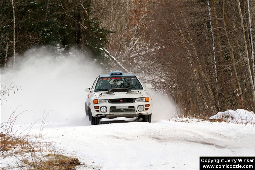 Tyler Matalas / Jake Robinson Subaru Impreza LX on SS2, Nemadji Trail West I.