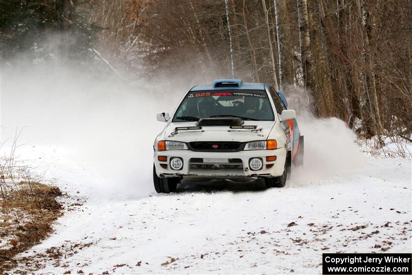 Tyler Matalas / Jake Robinson Subaru Impreza LX on SS2, Nemadji Trail West I.