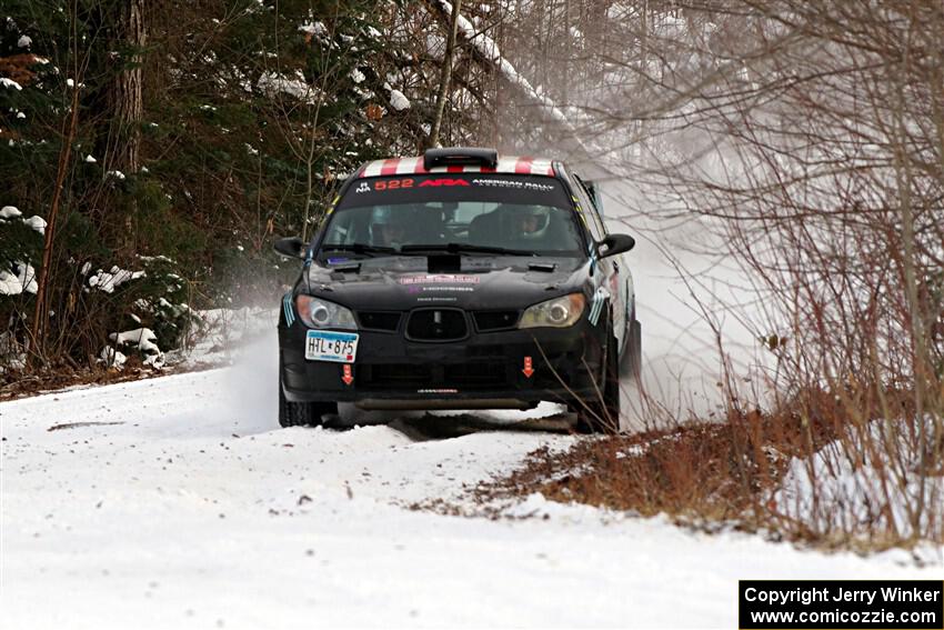 Matt James / Jackie James Subaru Impreza on SS2, Nemadji Trail West I.