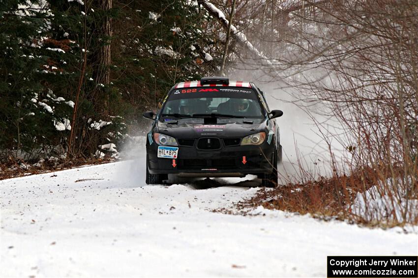 Matt James / Jackie James Subaru Impreza on SS2, Nemadji Trail West I.