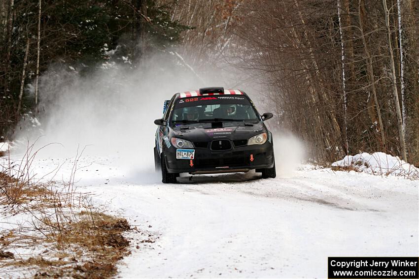 Matt James / Jackie James Subaru Impreza on SS2, Nemadji Trail West I.