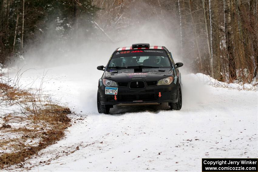 Matt James / Jackie James Subaru Impreza on SS2, Nemadji Trail West I.