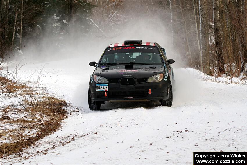 Matt James / Jackie James Subaru Impreza on SS2, Nemadji Trail West I.