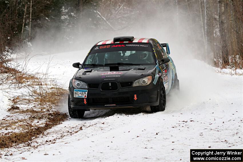 Matt James / Jackie James Subaru Impreza on SS2, Nemadji Trail West I.