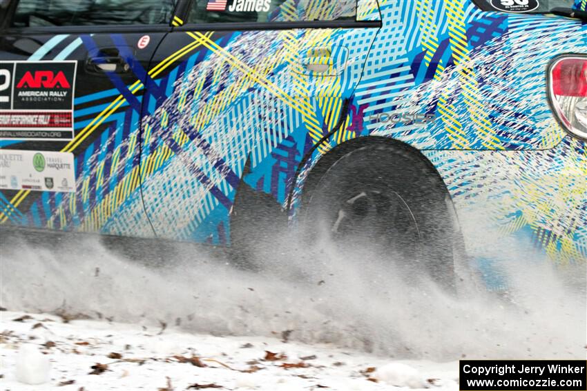 Matt James / Jackie James Subaru Impreza on SS2, Nemadji Trail West I.