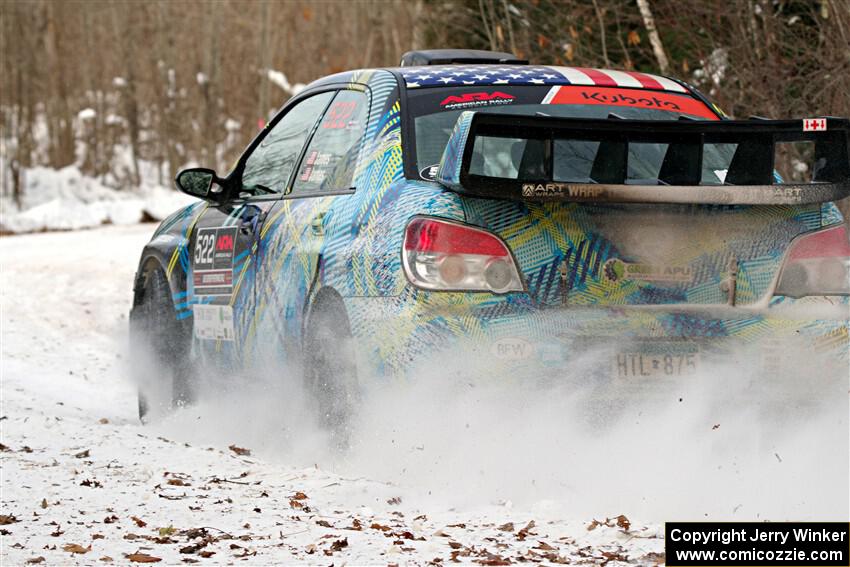 Matt James / Jackie James Subaru Impreza on SS2, Nemadji Trail West I.