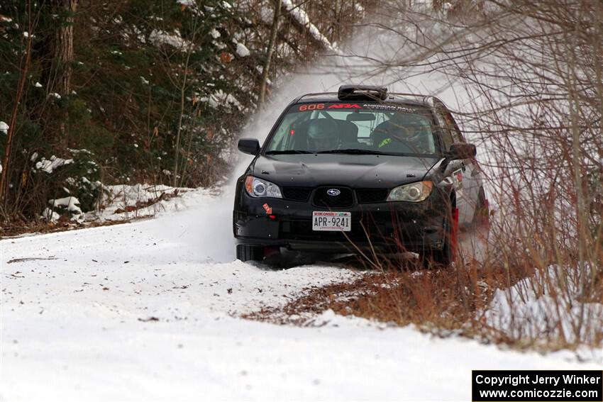 Jonah Becken / Peyton Reece Subaru Impreza 2.5i on SS2, Nemadji Trail West I.