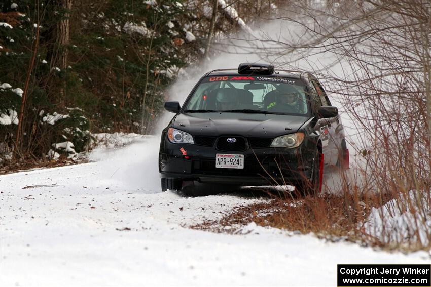 Jonah Becken / Peyton Reece Subaru Impreza 2.5i on SS2, Nemadji Trail West I.