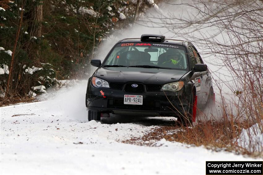 Jonah Becken / Peyton Reece Subaru Impreza 2.5i on SS2, Nemadji Trail West I.