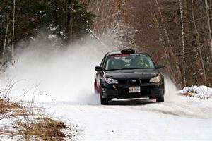 Jonah Becken / Peyton Reece Subaru Impreza 2.5i on SS2, Nemadji Trail West I.