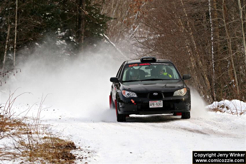 Jonah Becken / Peyton Reece Subaru Impreza 2.5i on SS2, Nemadji Trail West I.