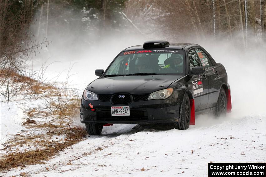 Jonah Becken / Peyton Reece Subaru Impreza 2.5i on SS2, Nemadji Trail West I.