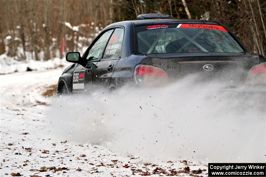 Jonah Becken / Peyton Reece Subaru Impreza 2.5i on SS2, Nemadji Trail West I.