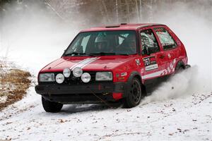Nino Ortega / Peyton Goldenstein VW GTI on SS2, Nemadji Trail West I.