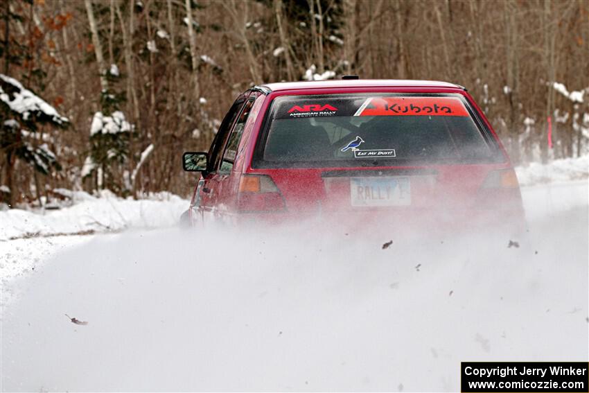 Nino Ortega / Peyton Goldenstein VW GTI on SS2, Nemadji Trail West I.