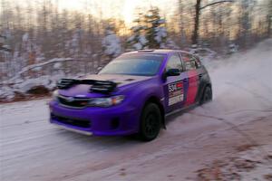 Silas Himes / Guinevere Himes Subaru WRX STi on SS3, Nemadji Trail East II.