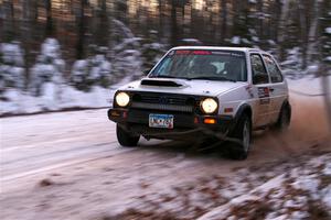 Josh Nykanen / Charlotte Himes VW GTI on SS3, Nemadji Trail East II.
