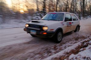Josh Nykanen / Charlotte Himes VW GTI on SS3, Nemadji Trail East II.