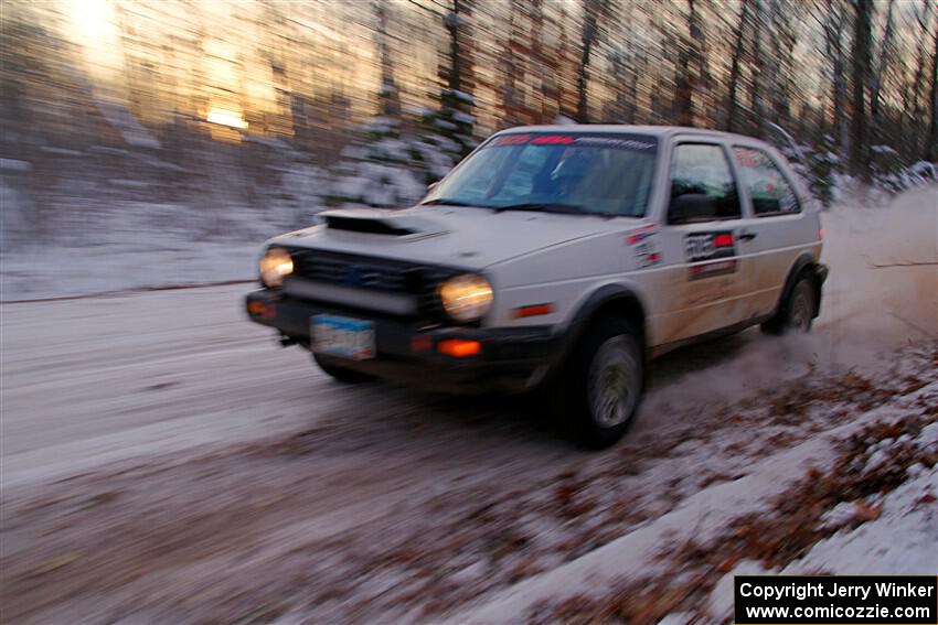 Josh Nykanen / Charlotte Himes VW GTI on SS3, Nemadji Trail East II.