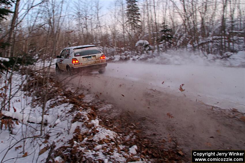 Josh Nykanen / Charlotte Himes VW GTI on SS3, Nemadji Trail East II.