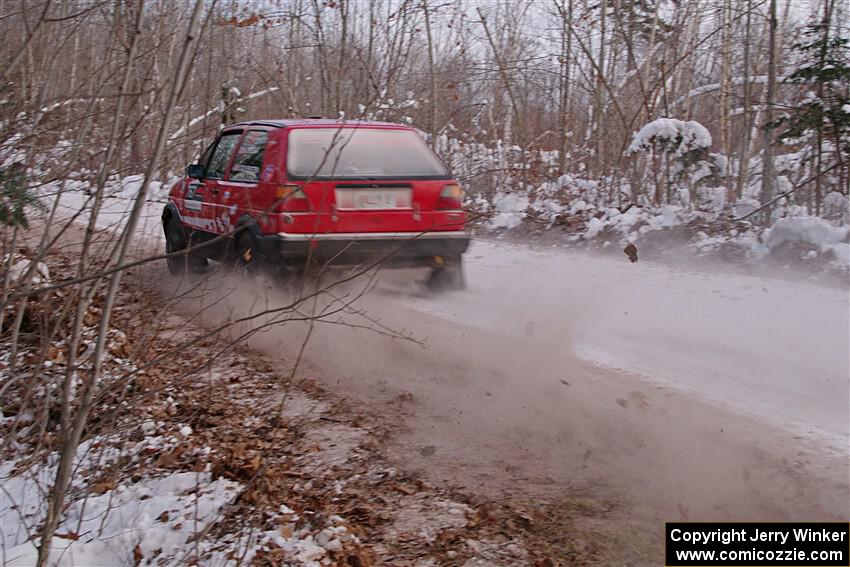 Nino Ortega / Peyton Goldenstein VW GTI on SS3, Nemadji Trail East II.