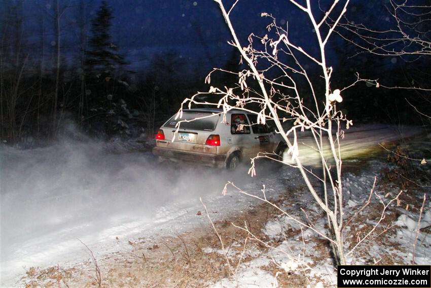 Josh Nykanen / Charlotte Himes VW GTI on SS4, Nemadji Trail West II.