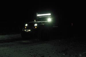 A Jeep Wrangler sweeps SS4, Nemadji Trail West II.