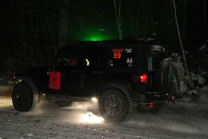 A Jeep Wrangler sweeps SS4, Nemadji Trail West II.