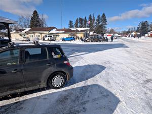 The high was around 20 degrees, but windchill was much colder just prior to the start of parc expose in Lewiston.