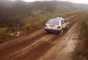 Randy Dowell / Scott Rader VW GTI on Del Sur 1