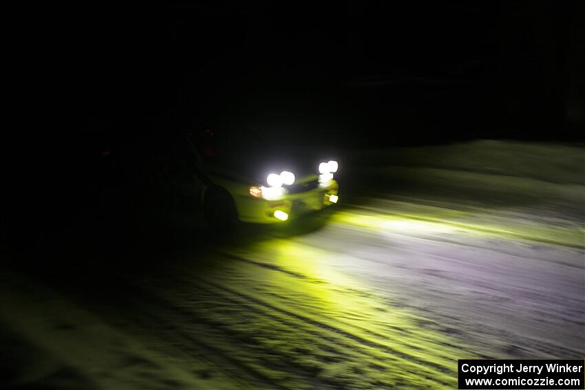 Ethan Hunter / Alex Augustine Subaru Impreza on SS1, Meaford-Mills I.