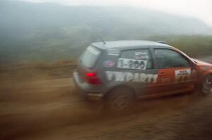 Chris Havas / Dave Kean VW Golf at speed on Del Sur 1