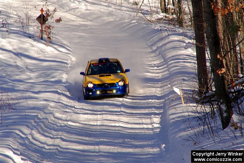 Tom Mayer / Dillon McKenna Subaru WRX on SS13, Sage Creek-Vondette.